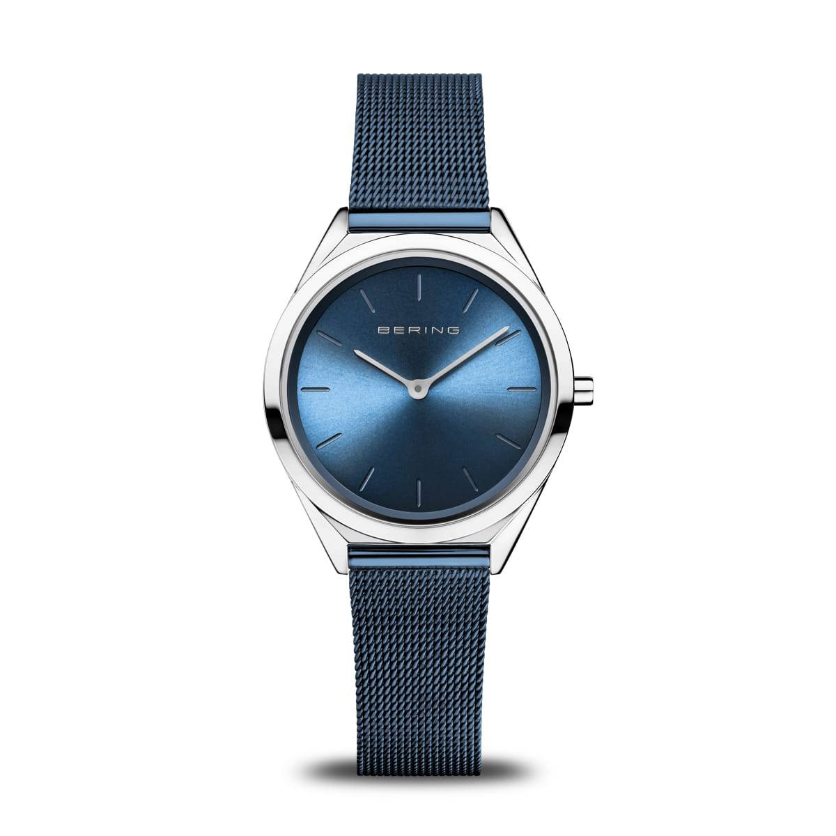 Orologio Bering 17031-307 Ultra Slim con profilo 4,8 mm e quadrante blu sunray