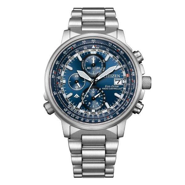 Orologio Citizen AT8300-58L Promaster Sky radio-controllato Eco-Drive con quadrante blu e vetro zaffiro