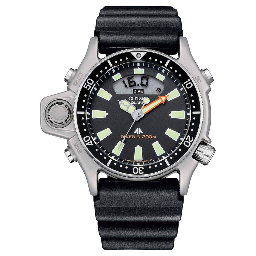 Orologio Citizen JP2000-08E Promaster Aqualand I subacqueo professionale con profondimetro e cinturino caucciù