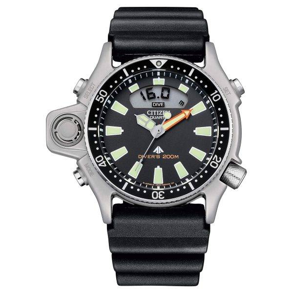 Orologio Citizen JP2000-08E Promaster Aqualand I subacqueo professionale con profondimetro e cinturino caucciù