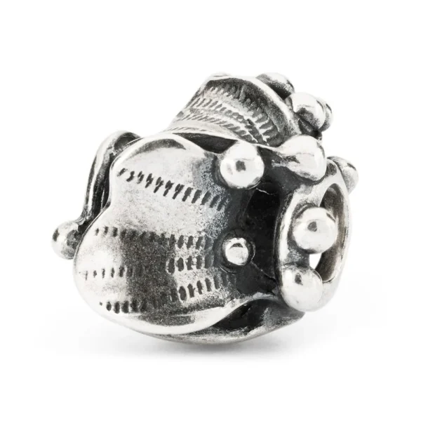 Bead Trollbeads Corolla in argento 925 con design floreale finemente lavorato a mano.