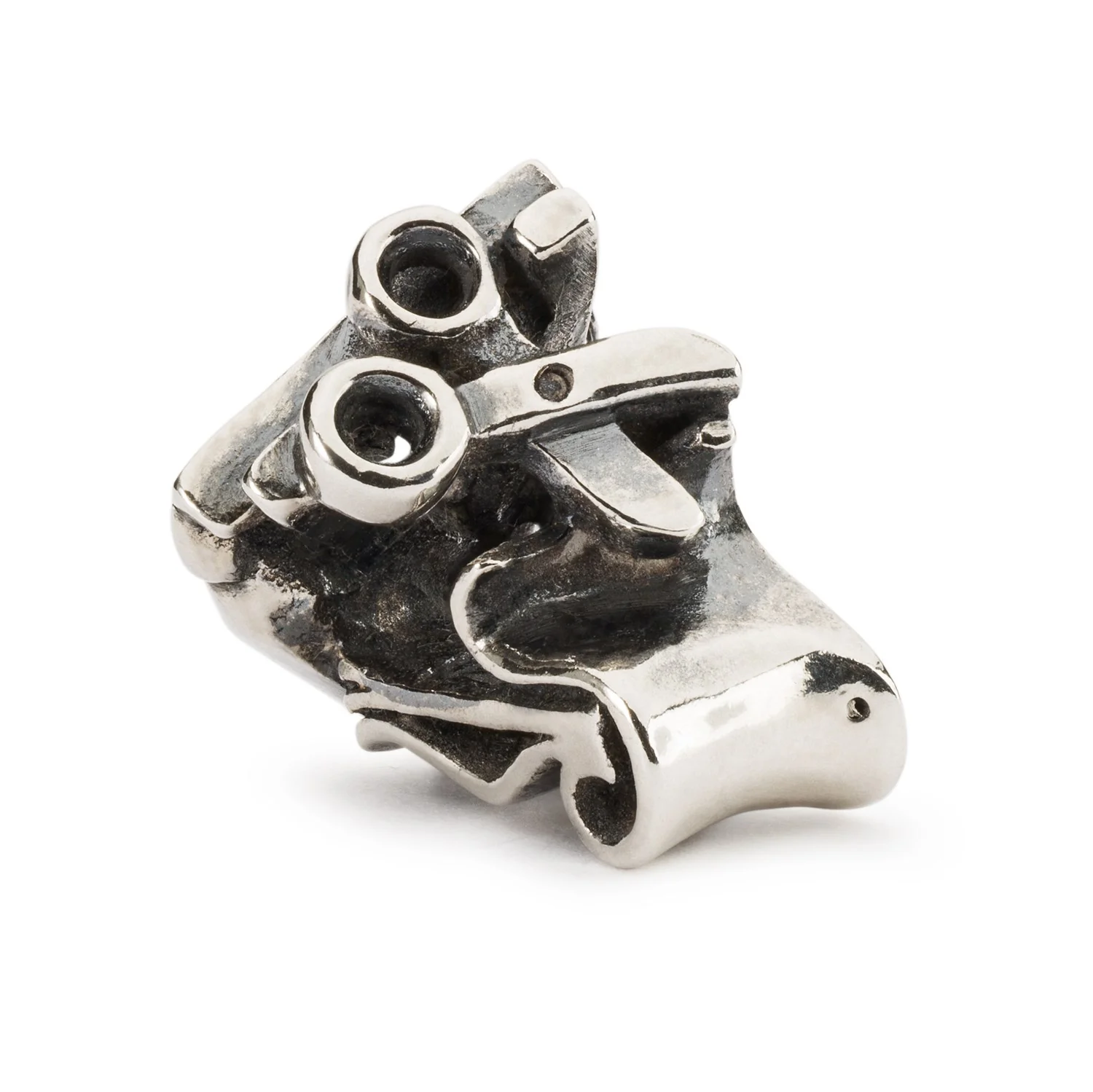 Bead Trollbeads Ispirazione in argento 925 con incisioni di pennelli, tavolozza e pergamena d'artista.
