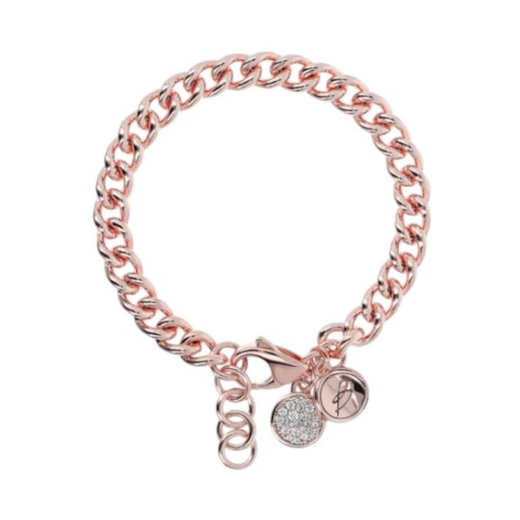 Bracciale Bronzallure maglia groumette in lega Golden Rose