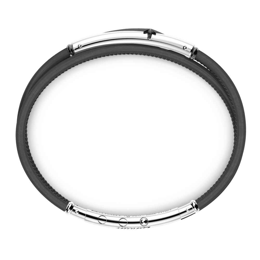 Bracciale Zancan in pelle nera - immagine 2