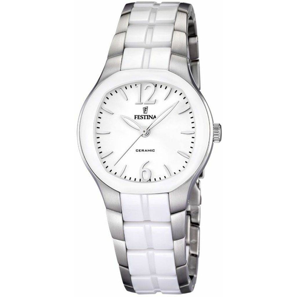 Festina F16626/2 Ceramic orologio donna acciaio e ceramica bianca