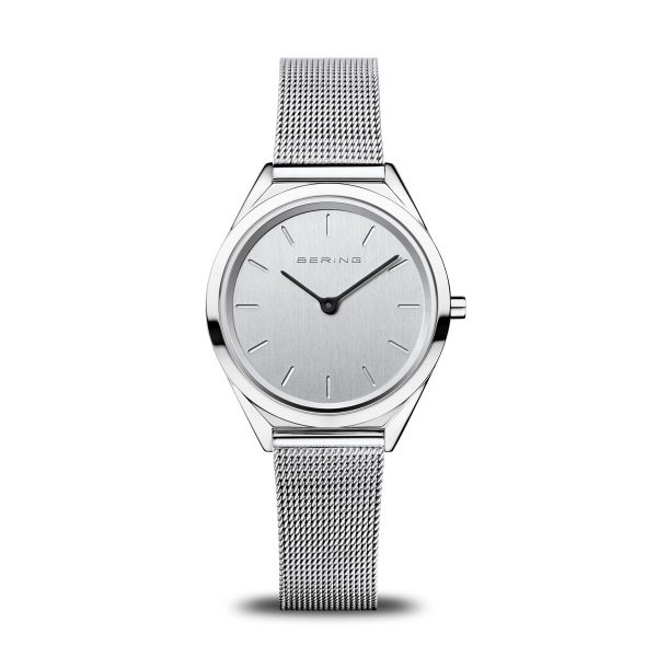 Bering 17031-000 Ultra Slim orologio donna acciaio argento maglia milanese