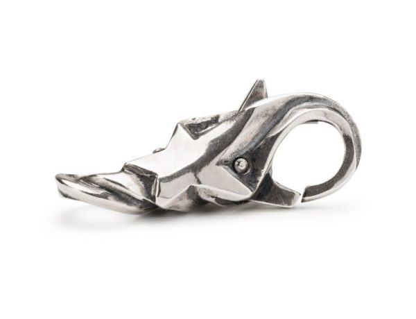 Chiusura desiderio di stella Trollbeads in Argento 925 con astri e scie luminose in rilievo.