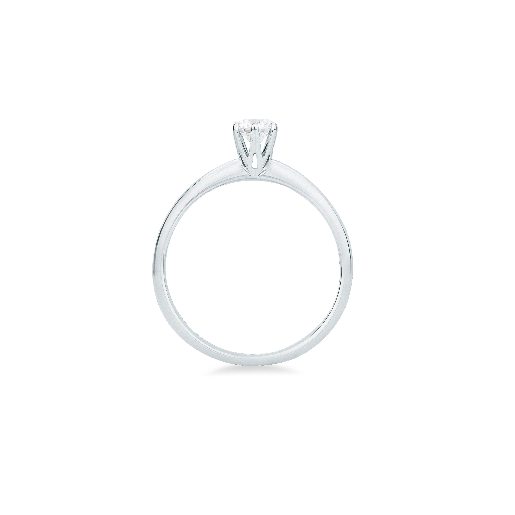 Anello solitario Mirco Visconti in oro bianco con diamante - immagine 2