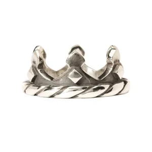 Anello Corona Trollbeads in argento 925 finemente lavorato con punte regali
