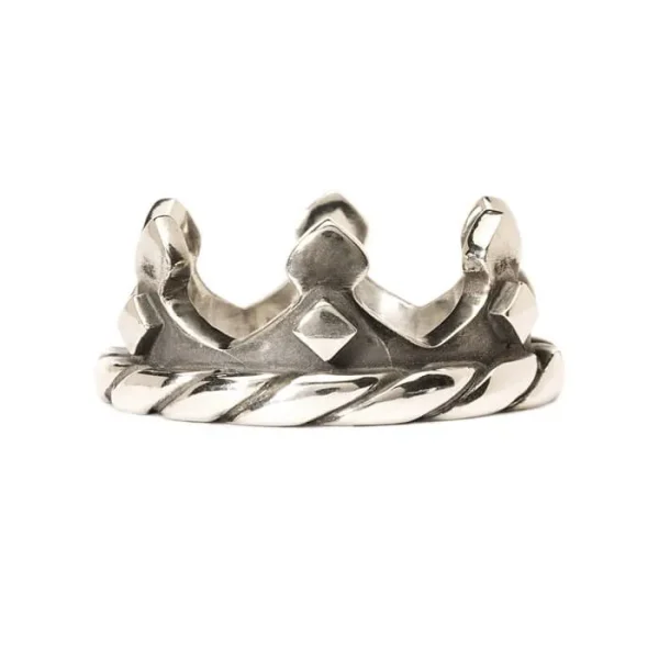 Anello Corona Trollbeads in argento 925 finemente lavorato con punte regali
