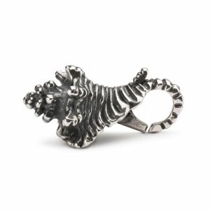 Chiusura conchiglia Trollbeads in Argento 925 con design marino scultoreo.
