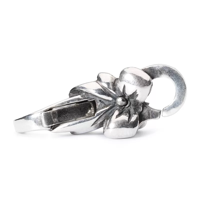 Chiusura con fiocco Trollbeads in Argento 925 per bracciali componibili dal design romantico.