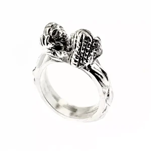 Anello Trollbeads Il Bacio in argento 925 con due volti che si uniscono