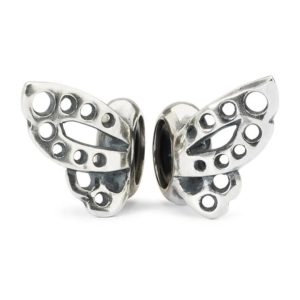 Stop farfalla danzante Trollbeads in Argento 925 composto da due distanziatori speculari a forma di ali.