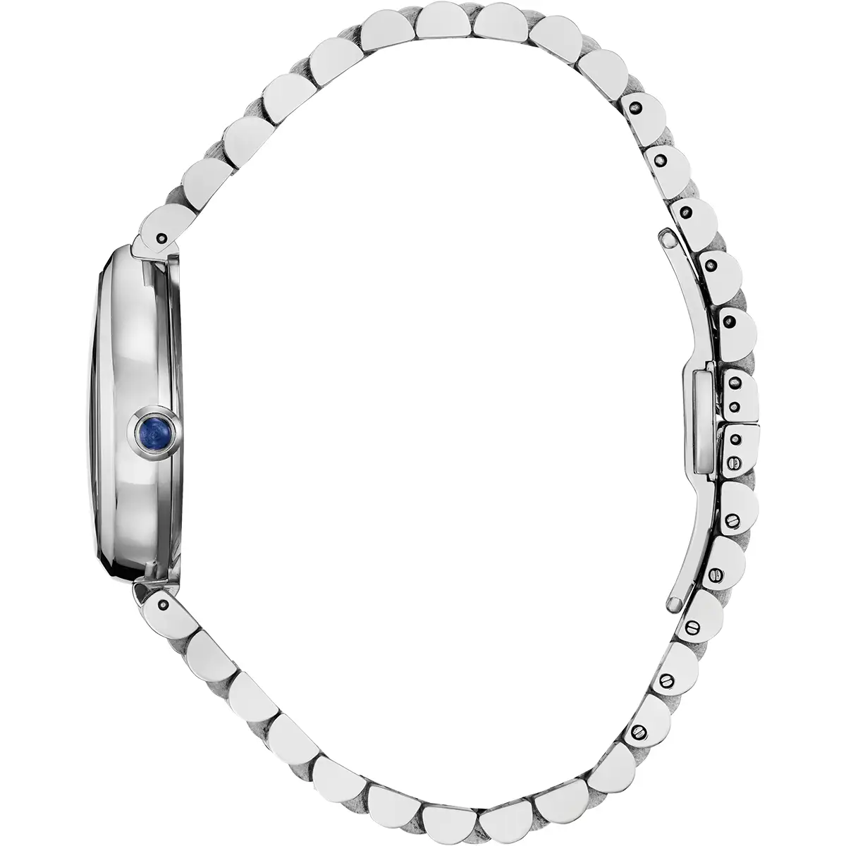 Orologio solo tempo donna Citizen EM1200-55A Eco-Drive in acciaio con cassa a goccia e quadrante argento.