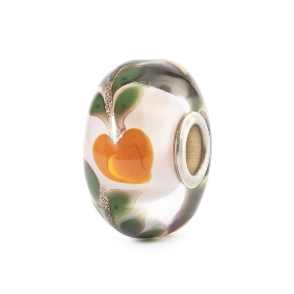 Bead Pesca Trollbeads TGLBE-20486 in vetro decorato e argento 925.