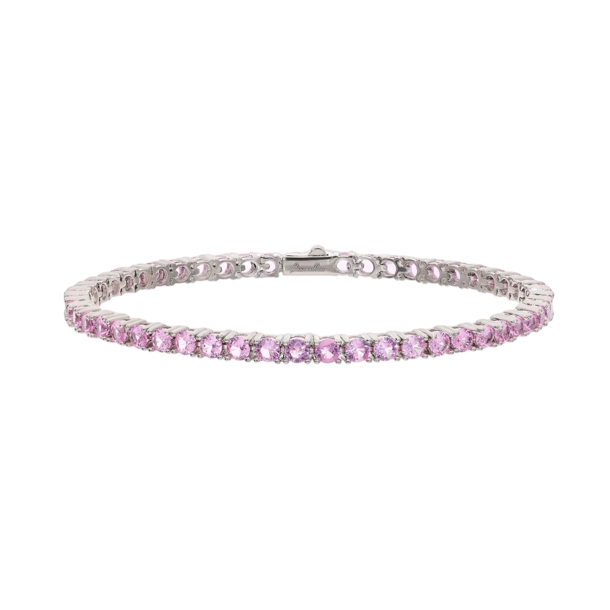 Bracciale tennis rosa Bronzallure WSBZ02485.LC in lega Golden Rosé e zirconi rosa tondi.