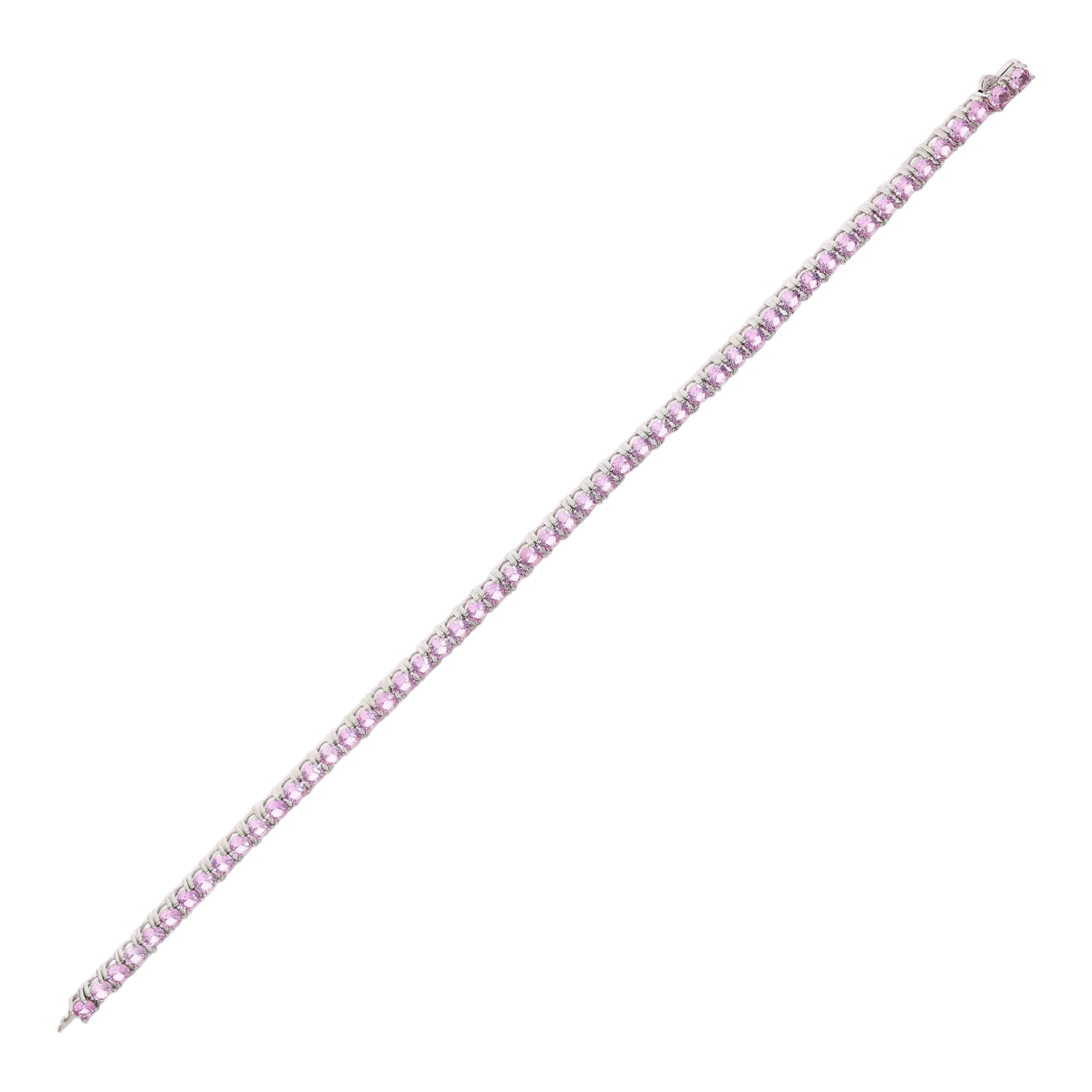 Bracciale tennis rosa Bronzallure WSBZ02485.LC in lega Golden Rosé e zirconi rosa tondi.
