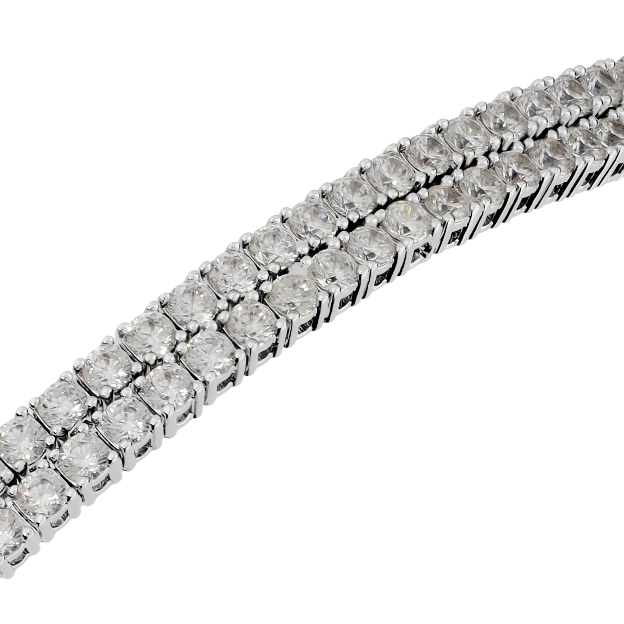 Collana choker tennis con zirconi Bronzallure WSBZ02771W.W in lega Golden Rosè placcata oro bianco con zirconi bianchi luminosi incastonati.